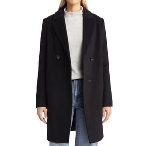 Sam Edelman Double Breasted Wool Blend Coat XXL